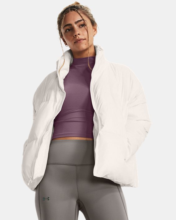 여성 ColdGear® Infrared 다운 푸퍼 재킷 in White image number 0